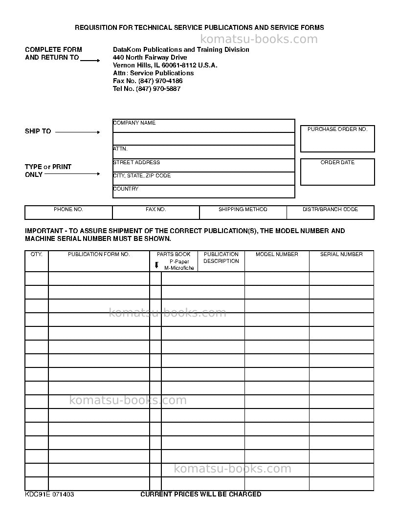 Komatsu pc200lc-7usa-l Operation manual cover Page 4 Komatsu pc200lc-7usa-l Operation manual cover Page 4