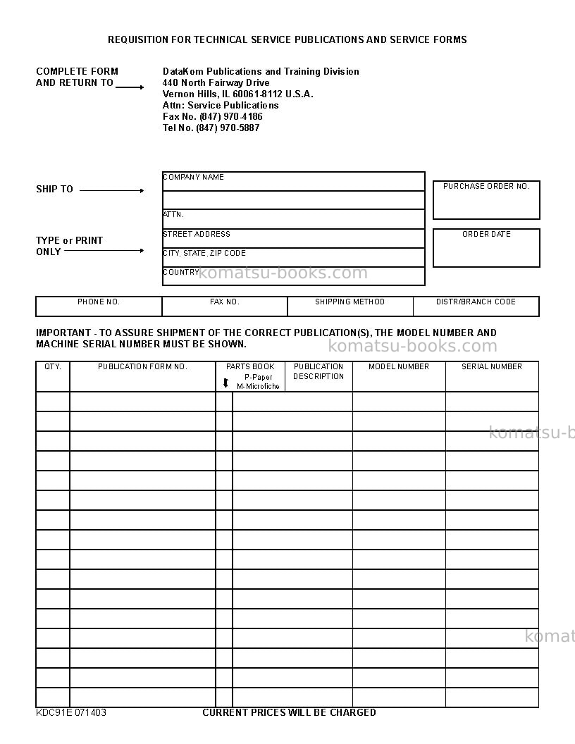 Komatsu pc300ll-7usa-l Operation manual cover Page 4 Komatsu pc300ll-7usa-l Operation manual cover Page 4