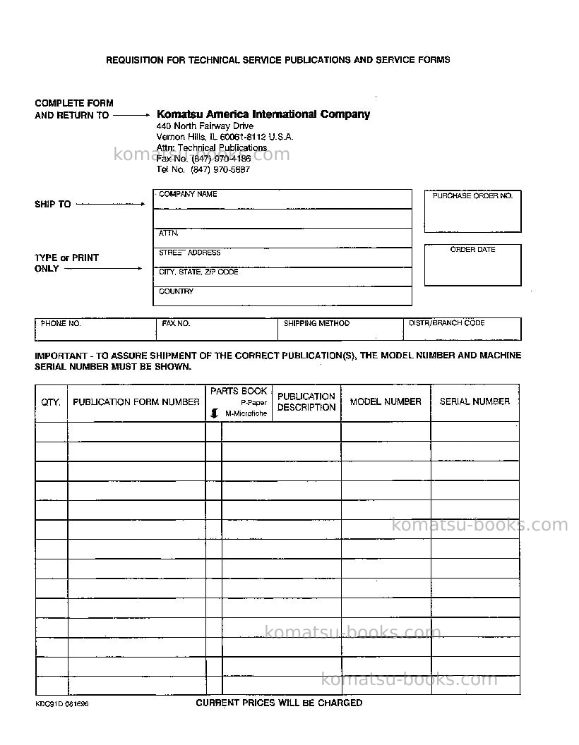Komatsu wa320-1usa-lc Operation manual cover Page 4