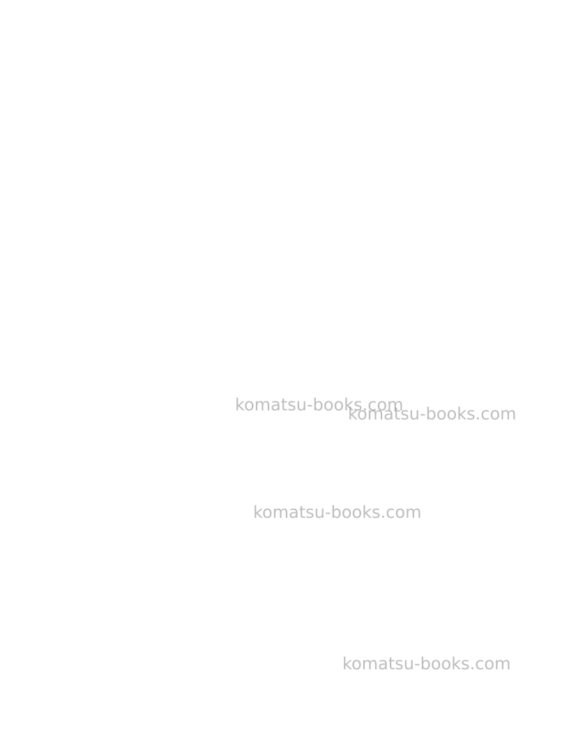 Komatsu wa380-6usa Operation manual cover Page 4 Komatsu wa380-6usa Operation manual cover Page 4