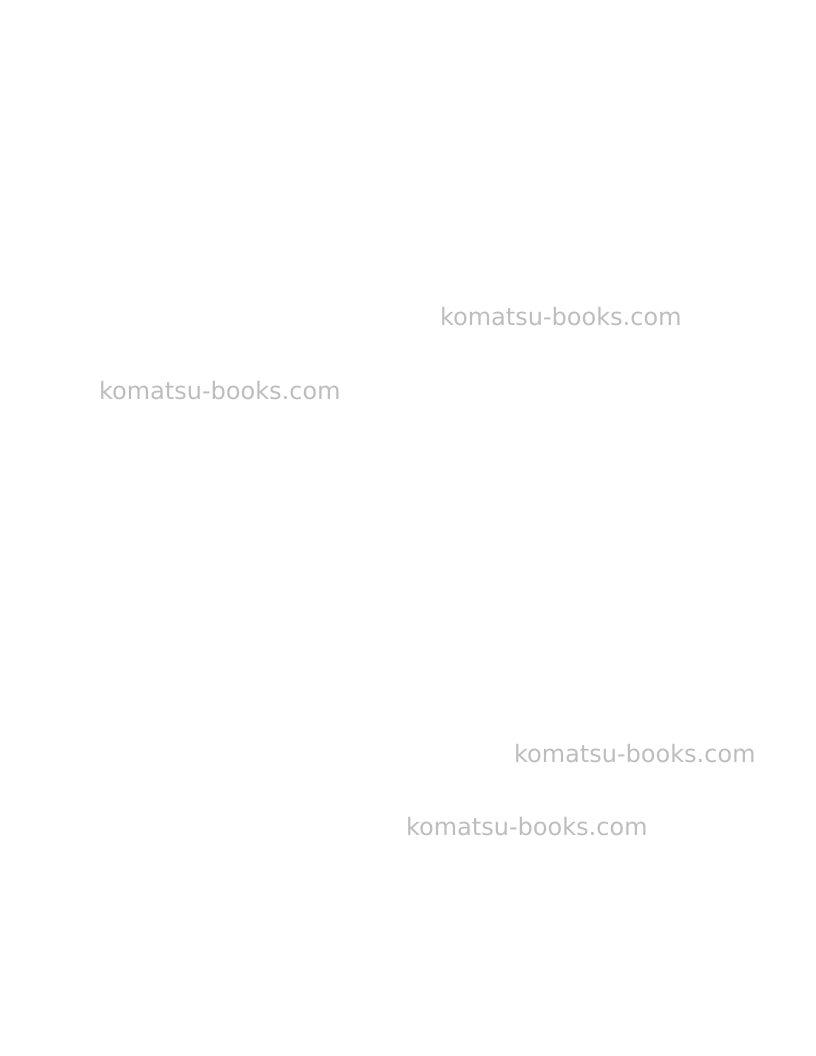 Komatsu wa480-6usa Operation manual cover Page 4 Komatsu wa480-6usa Operation manual cover Page 4