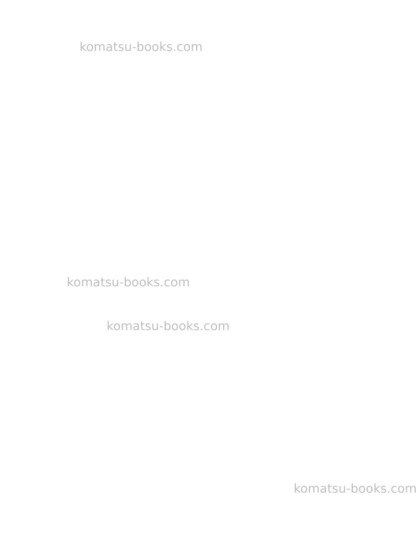 Komatsu 960e-2usa-kt Operation manual cover Page 4