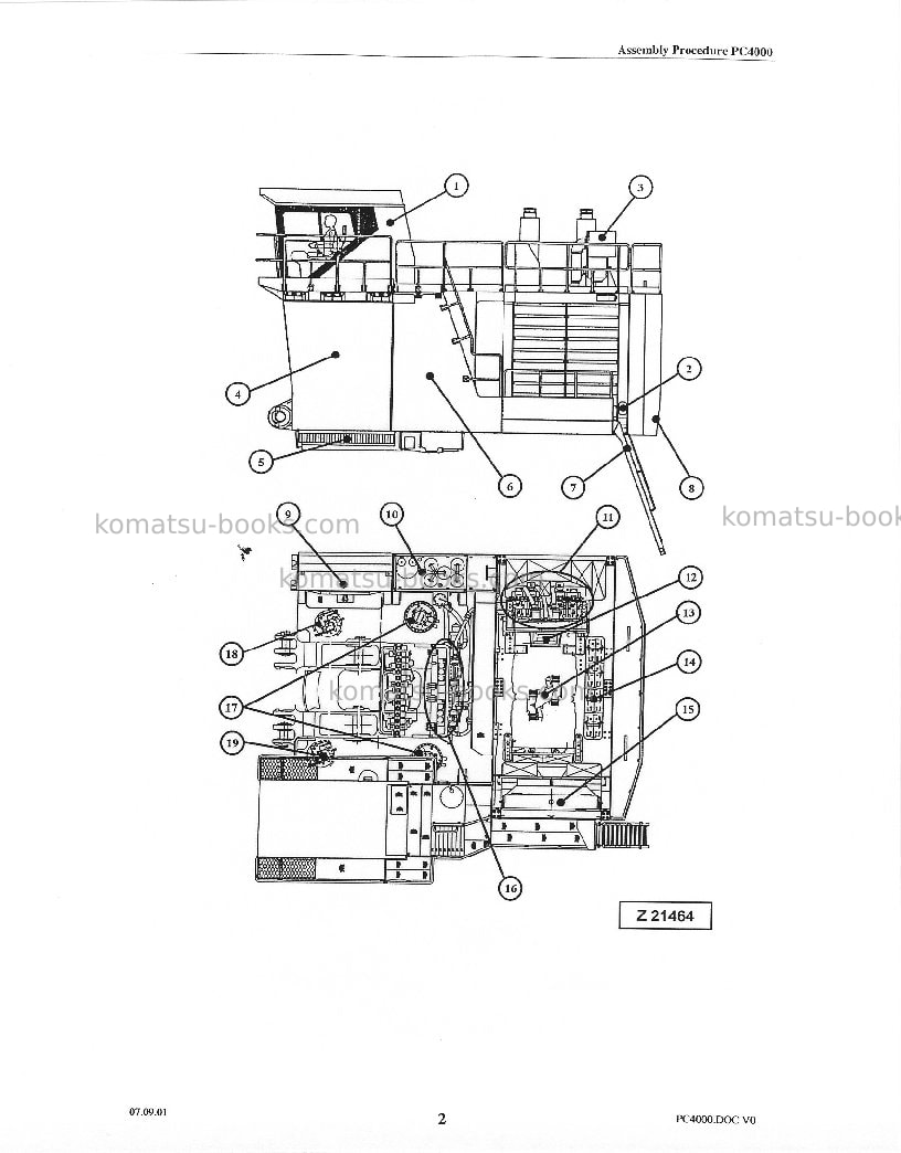Komatsu pc4000-6deu Field assembly manual cover Page 4 Komatsu pc4000-6deu Field assembly manual cover Page 4