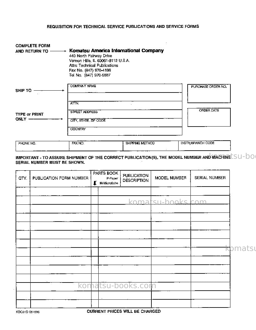 Komatsu wa420-3usa-l Repair & maintenance cover Page 4