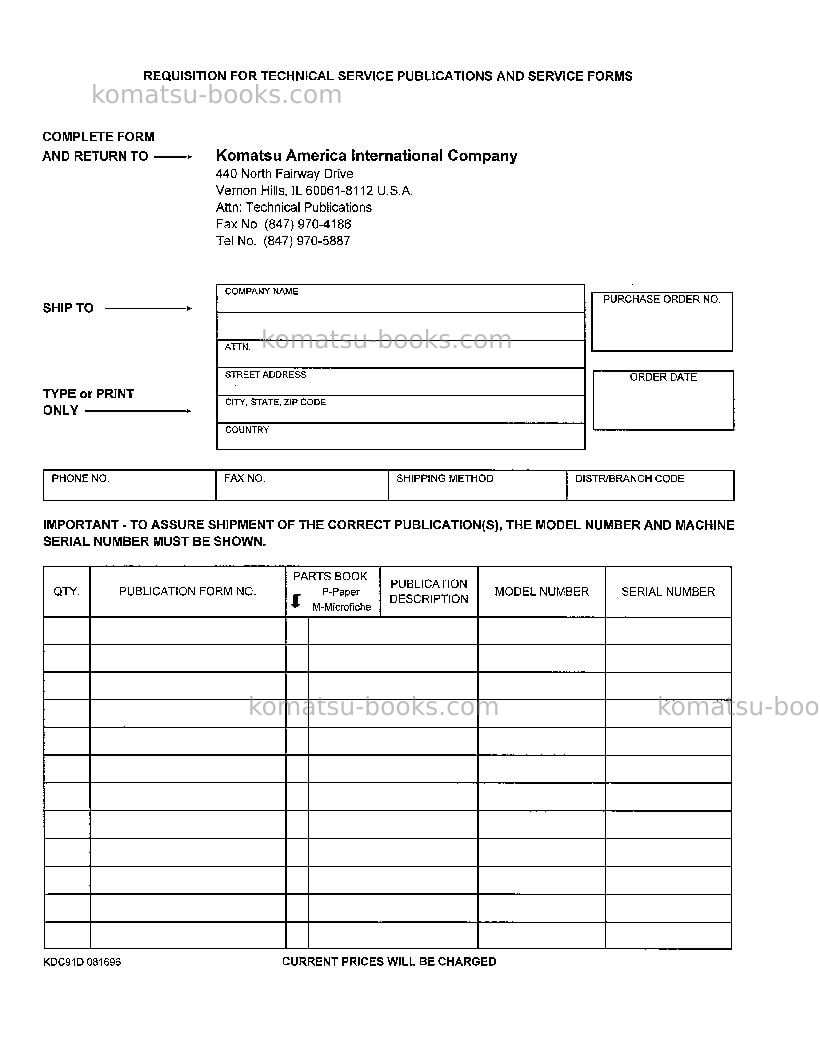 Komatsu wa500-1jpn-le Repair & maintenance cover Page 4 Komatsu wa500-1jpn-le Repair & maintenance cover Page 4