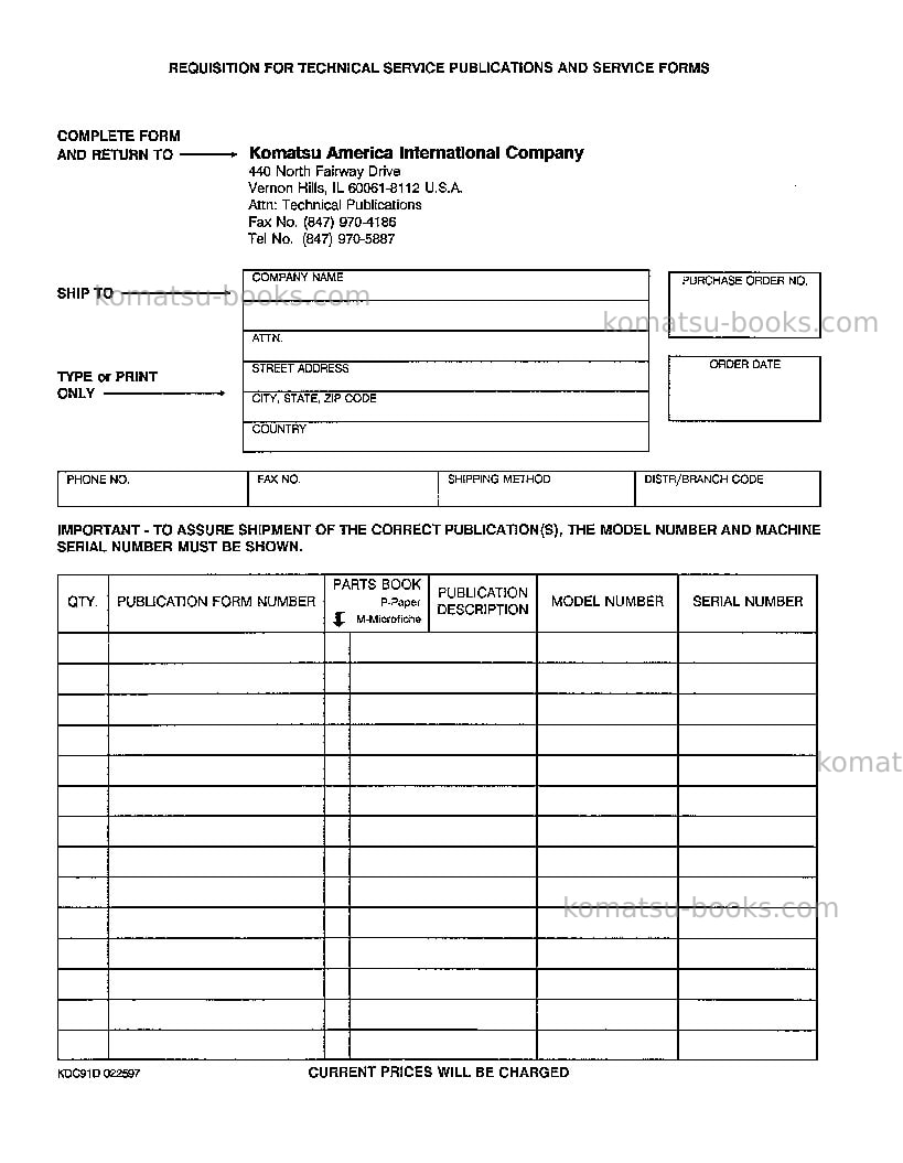 Komatsu saa6d114e-1jpn Repair & maintenance cover Page 4 Komatsu saa6d114e-1jpn Repair & maintenance cover Page 4