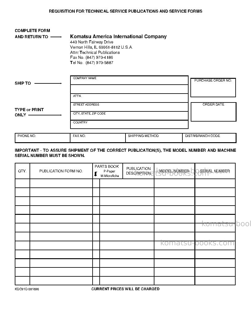 Komatsu wa180pt-3usa-l Repair & maintenance cover Page 4