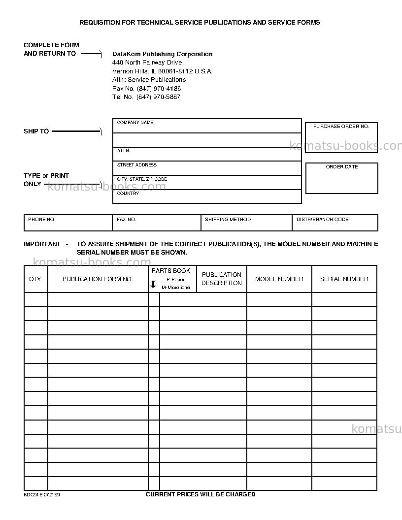 Komatsu gd750a-1usa Repair & maintenance cover Page 4