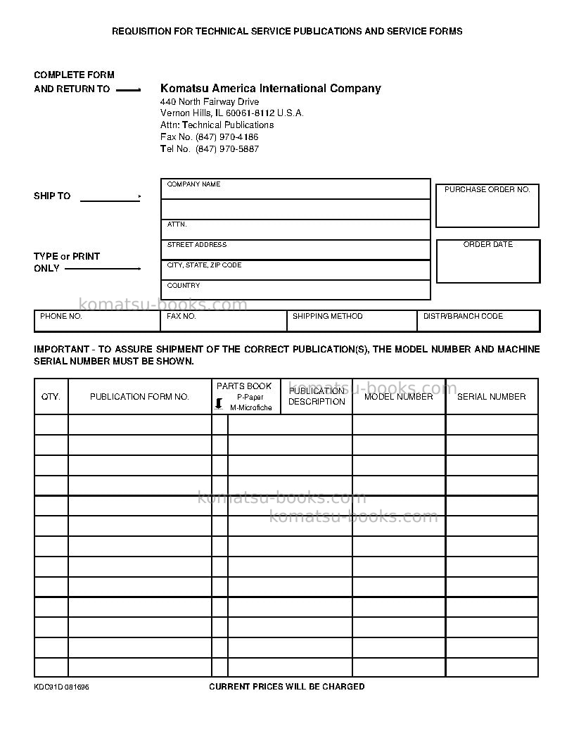 Komatsu d38p-1usa Repair & maintenance cover Page 4