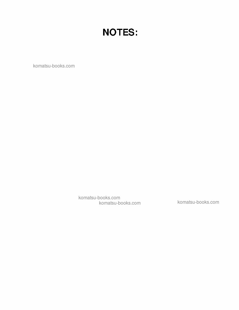 Komatsu 830eusa 维修与保养手册 封面 页 4