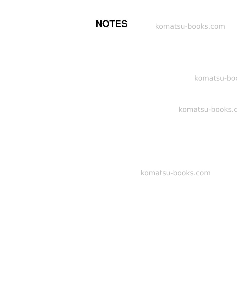 Komatsu hd1500-5usa Repair & maintenance cover Page 4