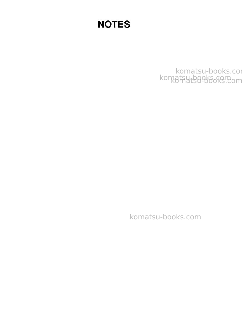 Komatsu hd1500-5usa Repair & maintenance cover Page 4