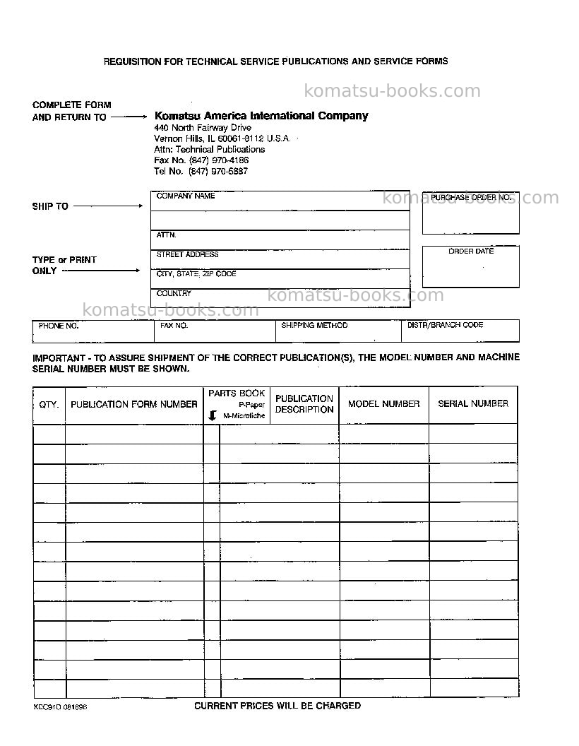 Komatsu wa180-1usa-lc Repair & maintenance cover Page 4