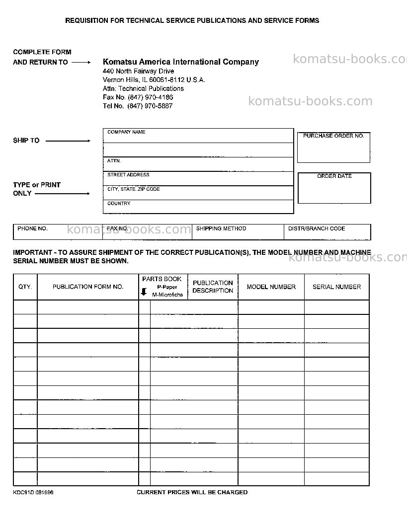 Komatsu wa320-3jpn-l Repair & maintenance cover Page 4