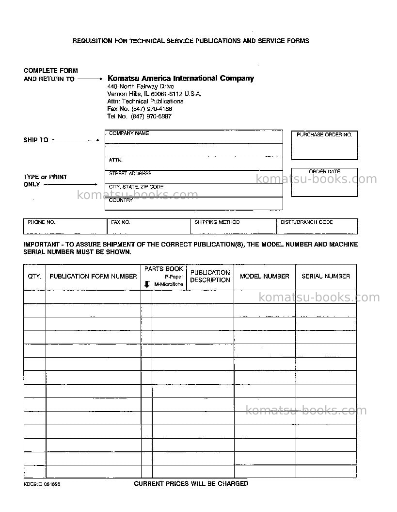 Komatsu wa500-1jpn-lc Repair & maintenance cover Page 4 Komatsu wa500-1jpn-lc Repair & maintenance cover Page 4
