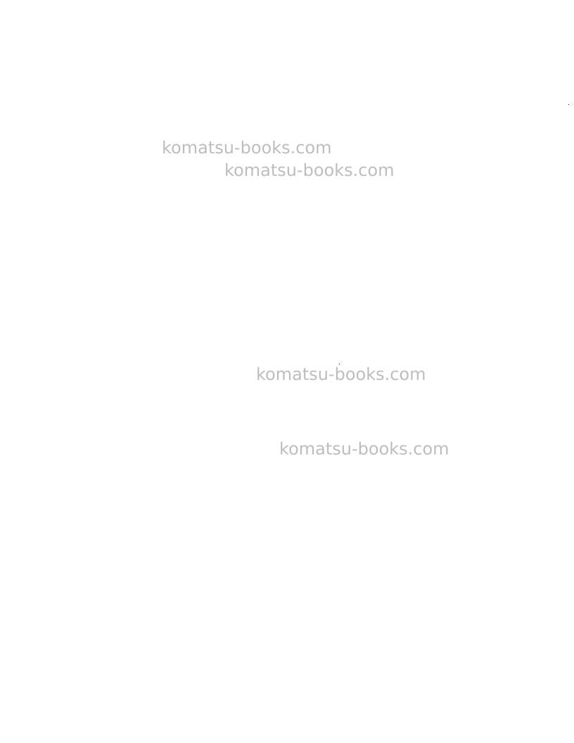 Komatsu td-7h Repair & maintenance cover Page 4