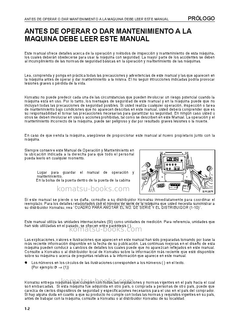 Komatsu d475a-5jpn-e0 Manual de operación cover Page 4