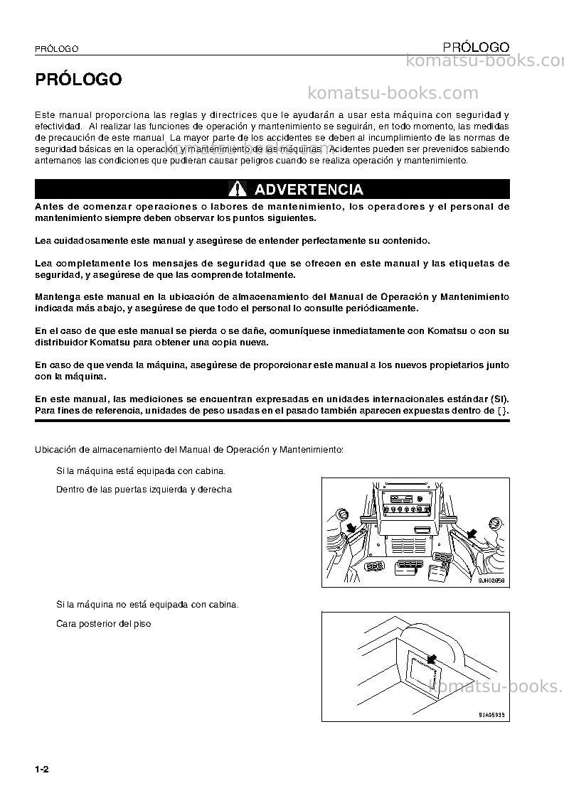 Komatsu d61ex-15bra Manual de operación cover Page 4