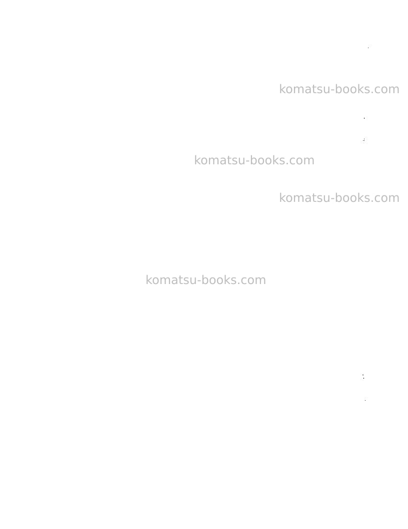Komatsu d75s-2jpn Repair & maintenance cover Page 4