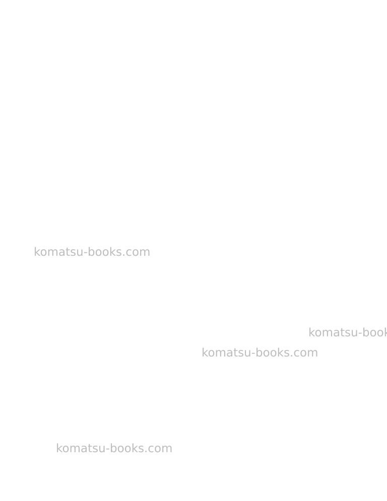 Komatsu 210musa Repair & maintenance cover Page 4