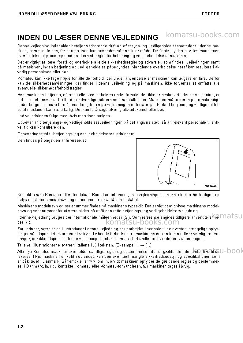 Komatsu d65ex-18jpn Operation manual cover Page 4 Komatsu d65ex-18jpn Operation manual cover Page 4