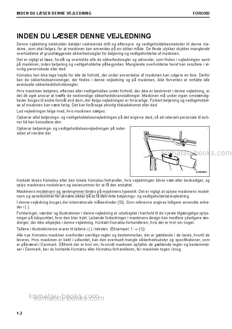 Komatsu hm300-5jpn Operation manual cover Page 4 Komatsu hm300-5jpn Operation manual cover Page 4