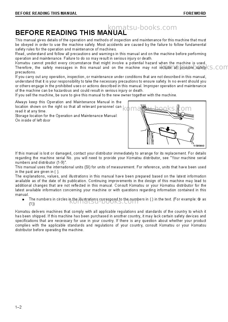 Komatsu hm300-3jpn Operation manual cover Page 4 Komatsu hm300-3jpn Operation manual cover Page 4