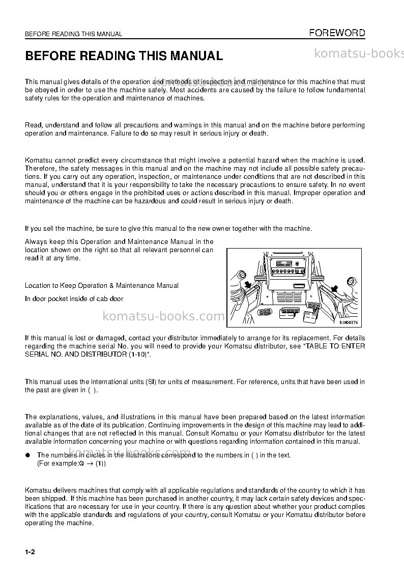 Komatsu d275ax-5jpn-tier3 Operation manual cover Page 4 Komatsu d275ax-5jpn-tier3 Operation manual cover Page 4