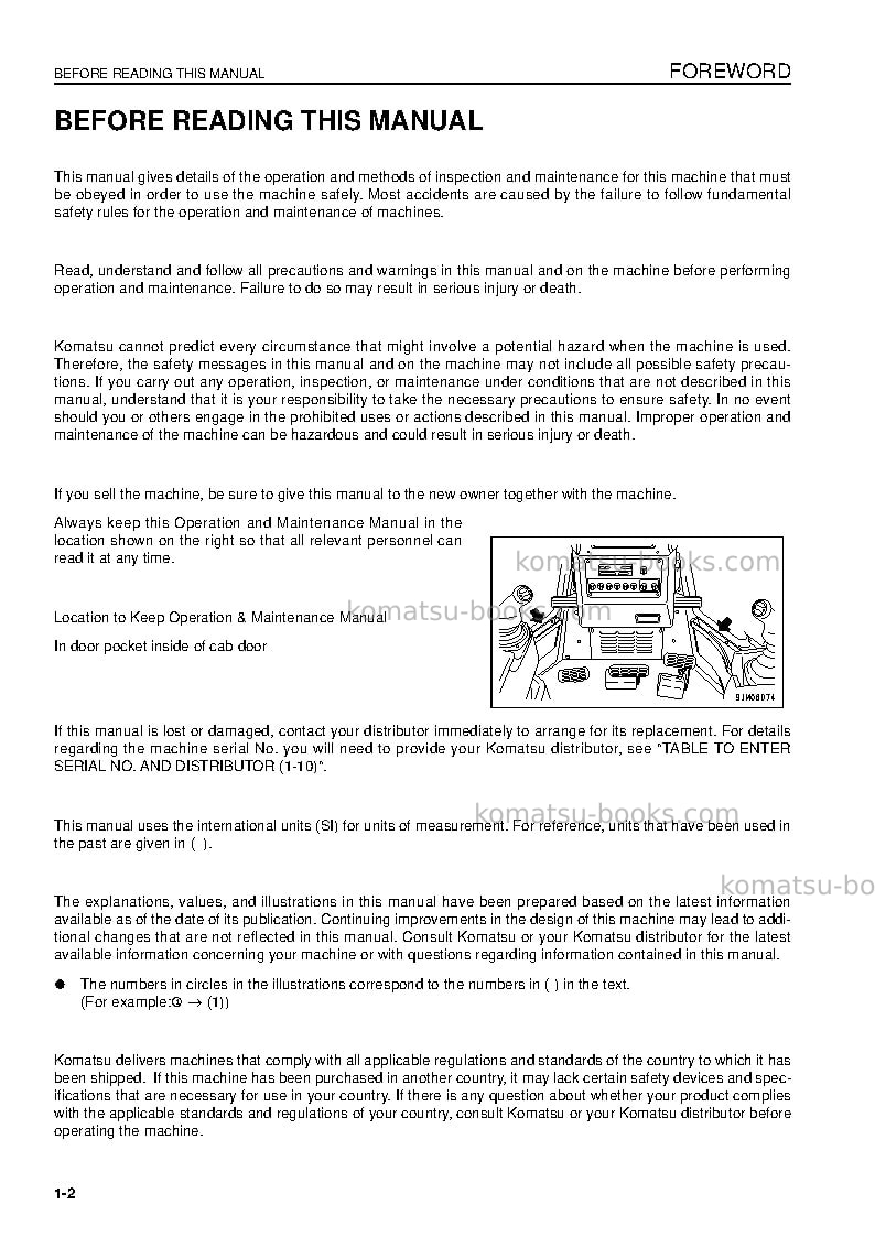 Komatsu d275ax-5jpn-tier3 Operation manual cover Page 4 Komatsu d275ax-5jpn-tier3 Operation manual cover Page 4