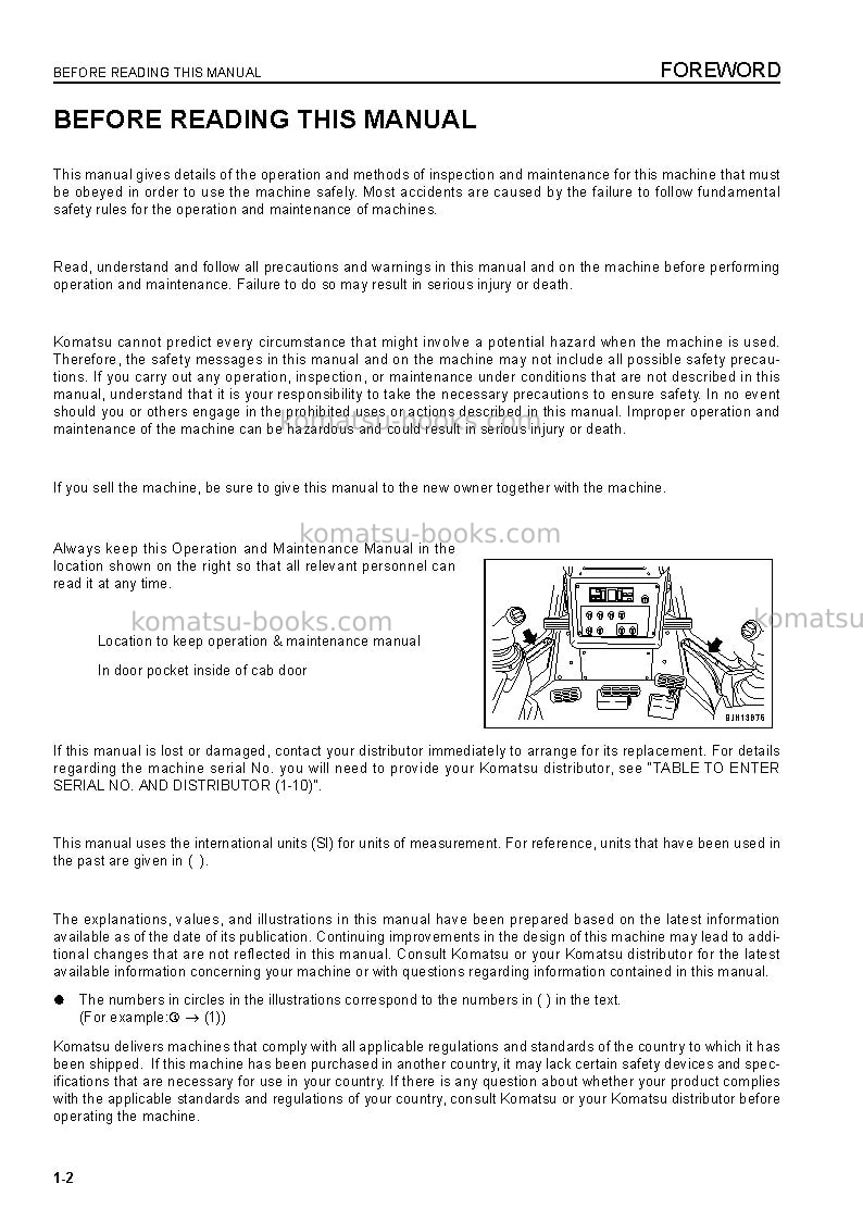 Komatsu d475a-5jpn-tier2 Operation manual cover Page 4