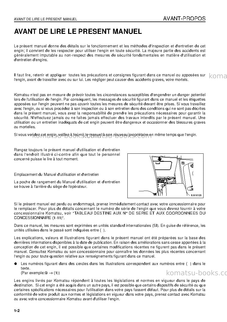 Komatsu d155ax-6jpn-for eu Manuel d'utilisation couverture Page 4 Komatsu d155ax-6jpn-for eu Manuel d'utilisation couverture Page 4