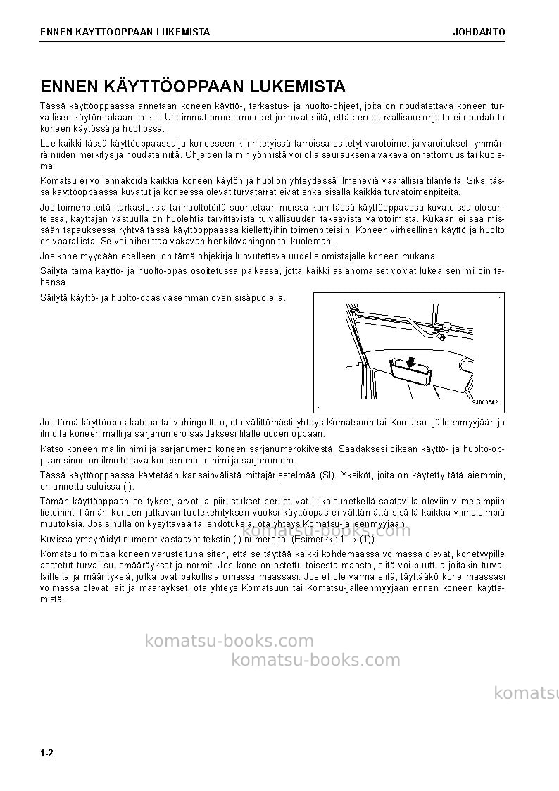 Komatsu hm300-5jpn Operation manual cover Page 4 Komatsu hm300-5jpn Operation manual cover Page 4
