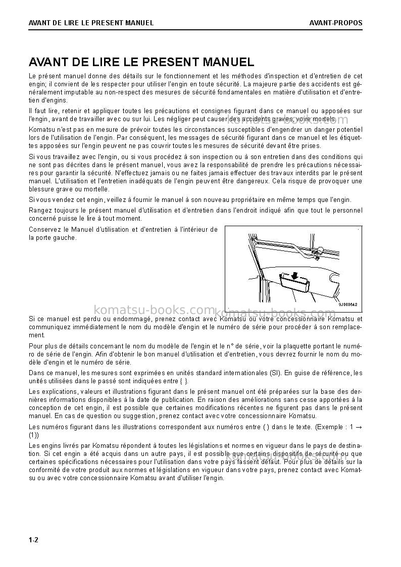Komatsu hm300-5jpn Manuel d'utilisation couverture Page 4