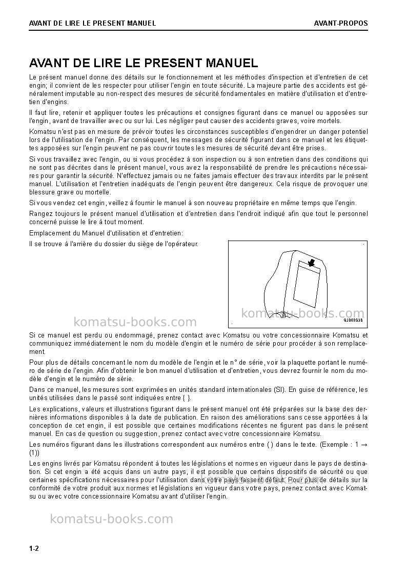 Komatsu d61ex-24jpn Manuel d'utilisation couverture Page 4 Komatsu d61ex-24jpn Manuel d'utilisation couverture Page 4