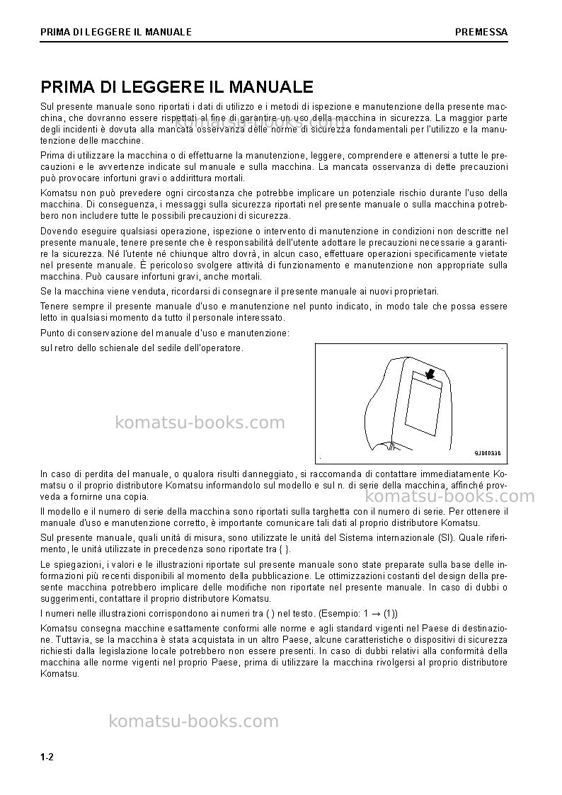 Komatsu d61ex-24jpn Manuale operativo copertina Pagina 4 Komatsu d61ex-24jpn Manuale operativo copertina Pagina 4