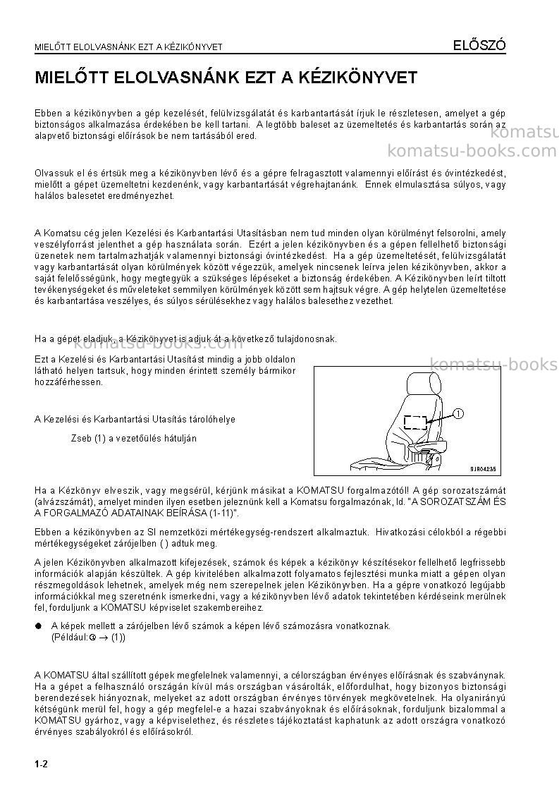 Komatsu wa600-6jpn Operation manual cover Page 4