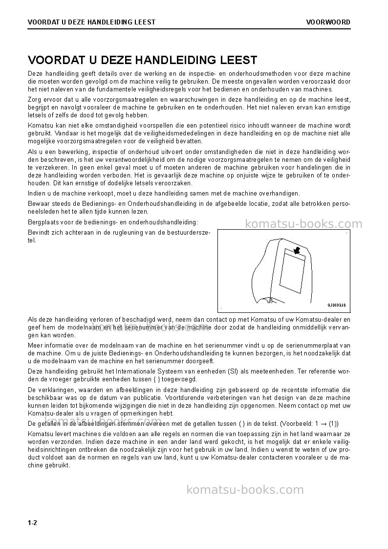 Komatsu d65px-18jpn Operation manual cover Page 4