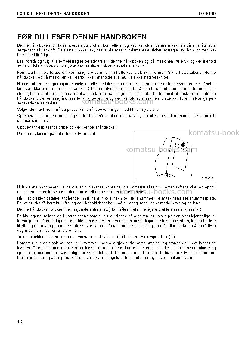 Komatsu d65ex-18jpn Operation manual cover Page 4 Komatsu d65ex-18jpn Operation manual cover Page 4