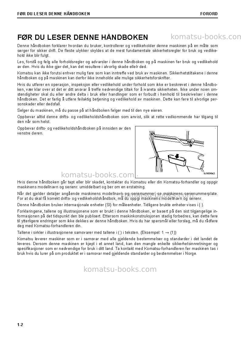 Komatsu hm400-5jpn Operation manual cover Page 4 Komatsu hm400-5jpn Operation manual cover Page 4