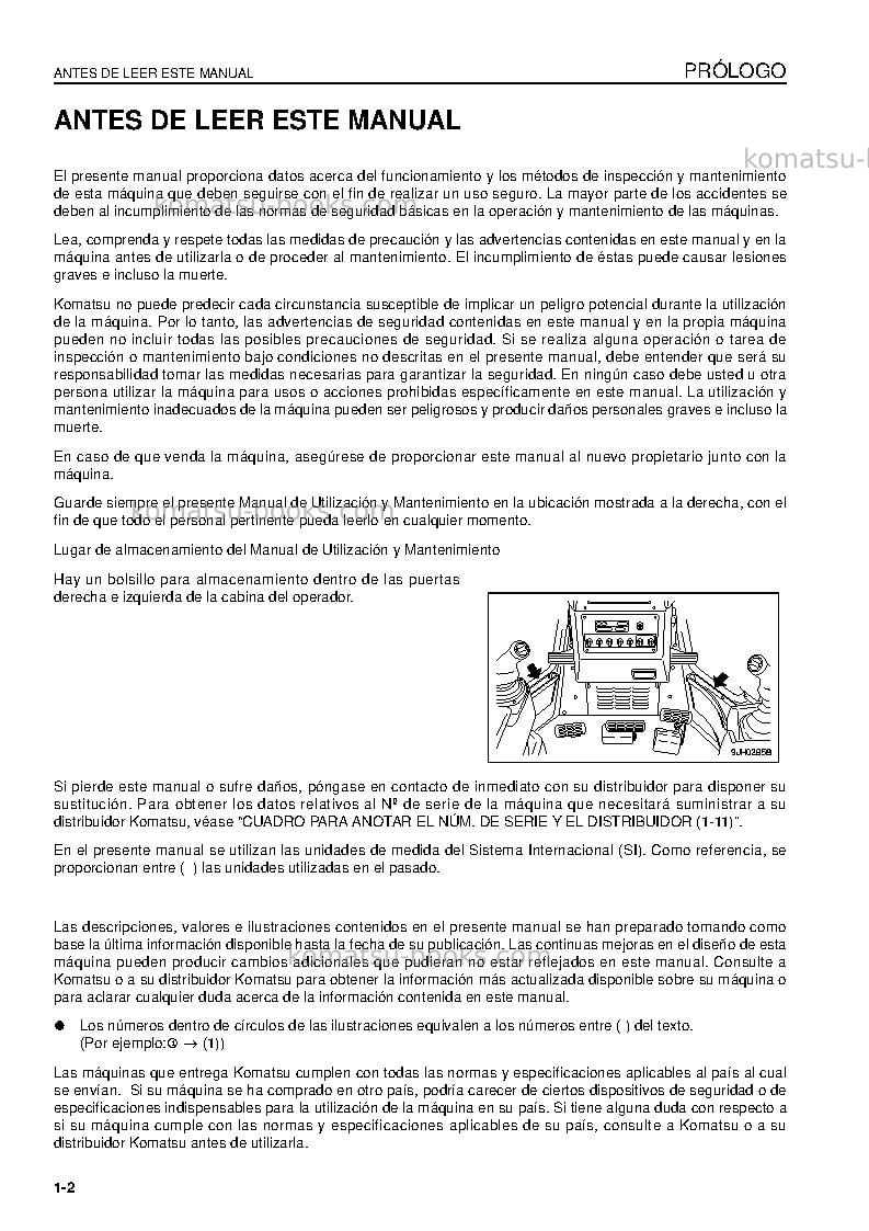 Komatsu d85px-15jpn-e0, for eu Manual de operación cover Page 4