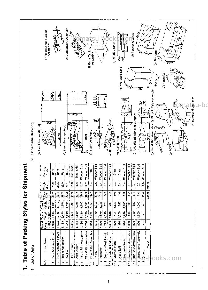 Komatsu wa1200-3jpn Field assembly manual cover Page 4
