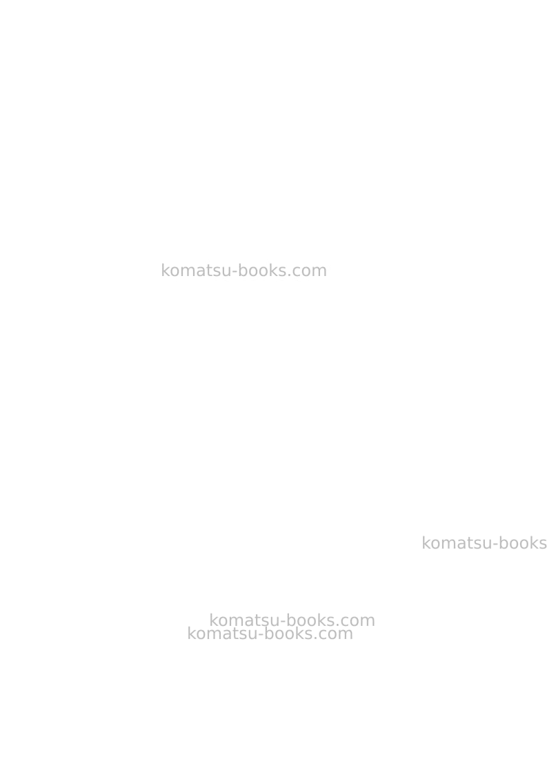 Komatsu hm300-2jpn Field assembly manual cover Page 4 Komatsu hm300-2jpn Field assembly manual cover Page 4