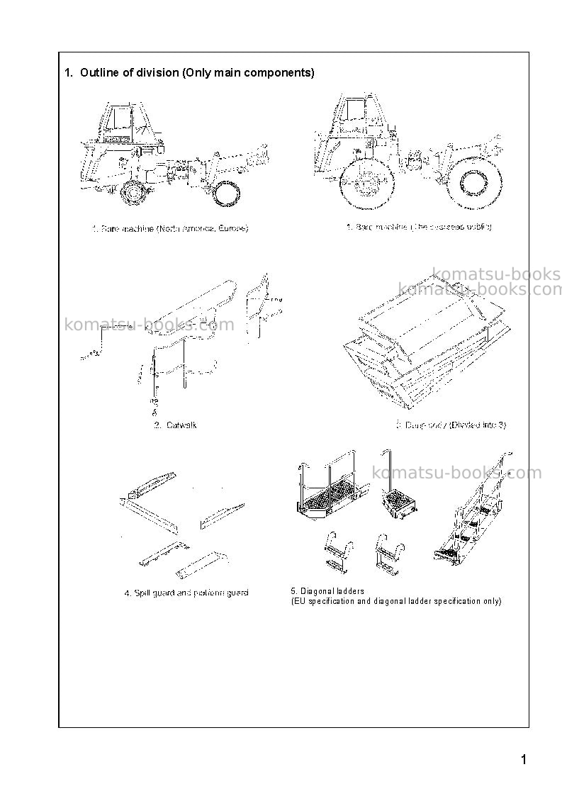 Komatsu hd325-7jpn Field assembly manual cover Page 4 Komatsu hd325-7jpn Field assembly manual cover Page 4