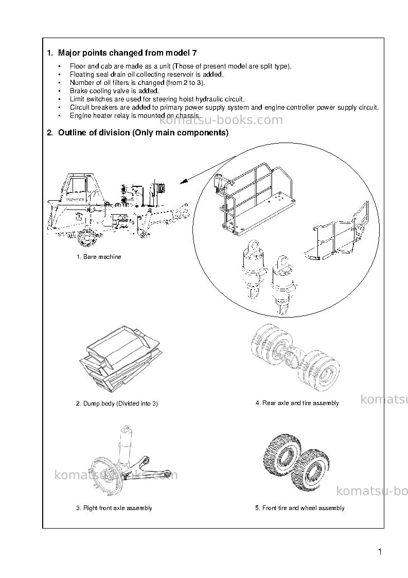 Komatsu hd465-7jpn-e0 Field assembly manual cover Page 4