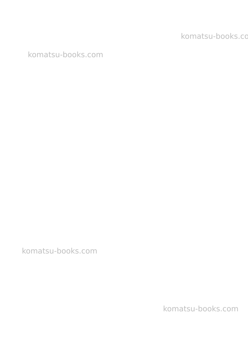 Komatsu d155ax-6jpn Field assembly manual cover Page 4 Komatsu d155ax-6jpn Field assembly manual cover Page 4