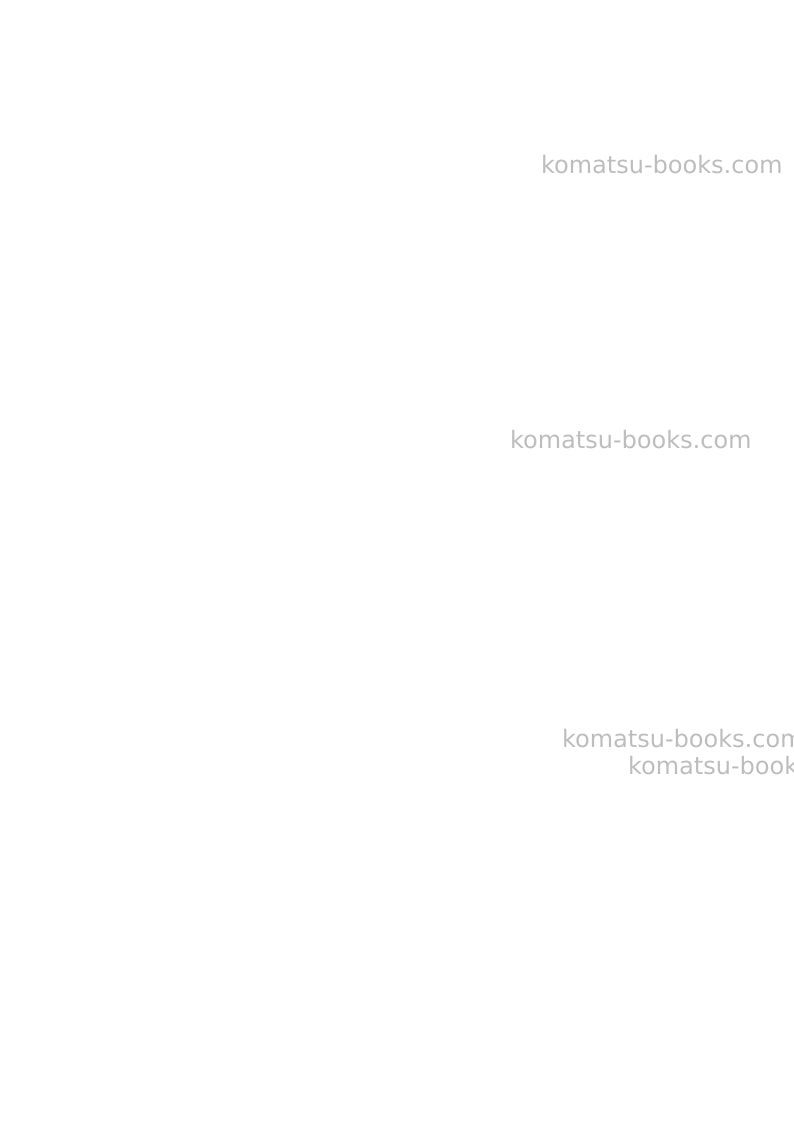 Komatsu d475a-5jpn-e0 Field assembly manual cover Page 4 Komatsu d475a-5jpn-e0 Field assembly manual cover Page 4