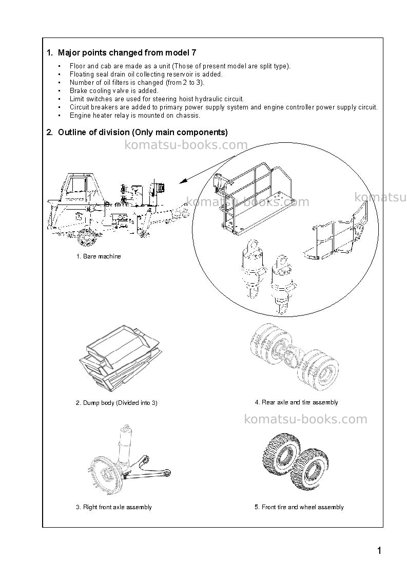 Komatsu hd605-7jpn-r Field assembly manual cover Page 4