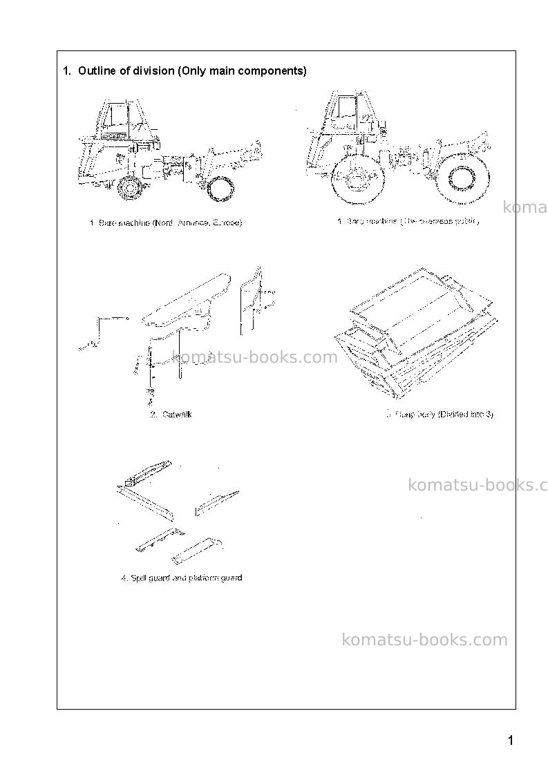 Komatsu hd325-7jpn-r Field assembly manual cover Page 4