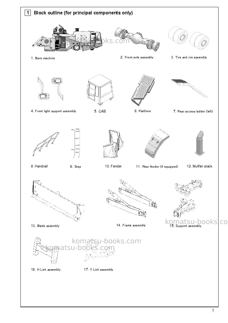 Komatsu wd600-6jpn Field assembly manual cover Page 4