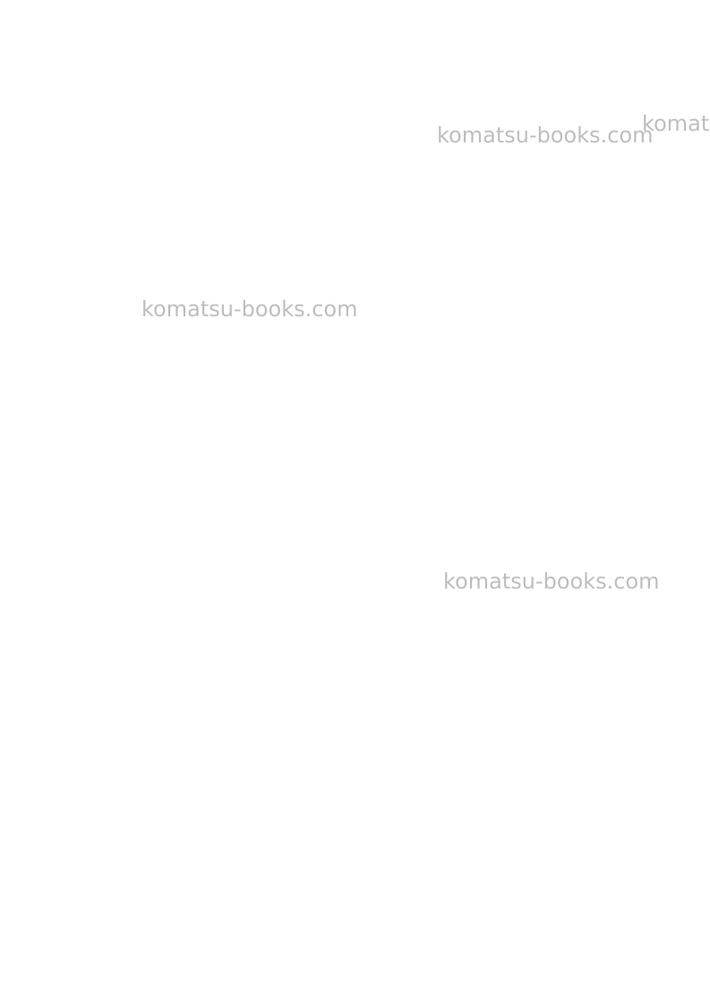 Komatsu d375a-6jpn Field assembly manual cover Page 4